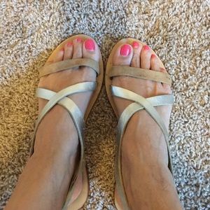 Sol Sana Jade Sandal- Tan, silver